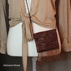 Pierre Urbach Vintage Beaded Fringe Crossbody